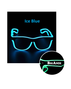 LED-Blinkbrille "BIGANDI Logo", blau