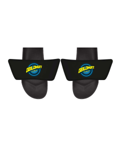 Badelatschen "GEILOMAT Logo" (bunt) schwarz