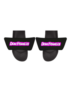 Badelatschen "DON FRANCIS Logo" schwarz