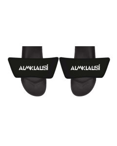 Badelatschen "ALMKLAUSI Logo" schwarz