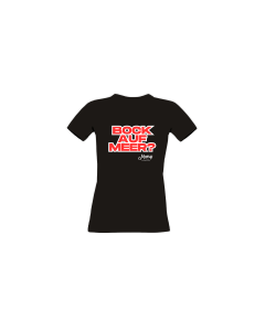 Girly-Shirt "BOCK AUF MEER?" schwarz