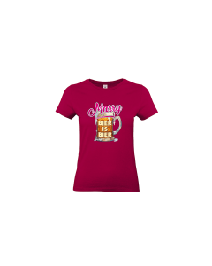 Girly-Shirt "BIER IS BIER" sorbet