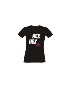 Girly-Shirt "HEX HEX" schwarz