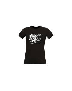Girly-Shirt "HOLA HOLA" schwarz