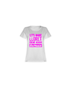 Girly-Shirt "LET'S MAKE LLORET GREAT AGAIN" weiß