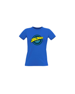 Girly-Shirt "GEILOMAT Logo" (bunt) blau