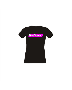 Girly-Shirt "DON FRANCIS Logo" schwarz