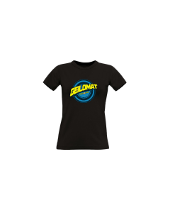 Girly-Shirt "GEILOMAT Logo" (bunt) schwarz