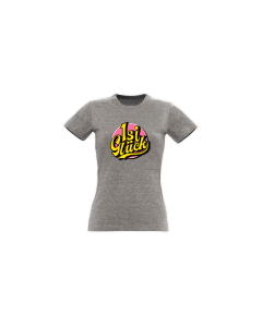 Girly-Shirt "ISI GLÜCK Logo" grau