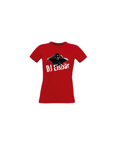 Girly-Shirt "DJ EISBÄR Logo" rot