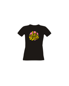 Girly-Shirt "ISI GLÜCK Logo" schwarz