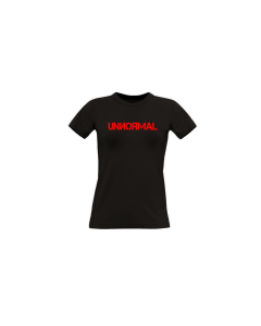 Girly-Shirt "UNNORMAL Logo" schwarz