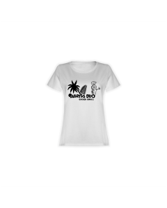 Girly-Shirt "ABRISS DUO Logo" weiß