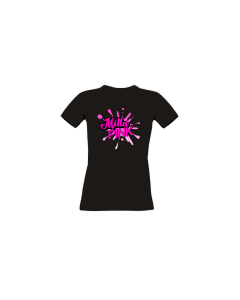 Girly-Shirt "MILLA PINK Logo" schwarz