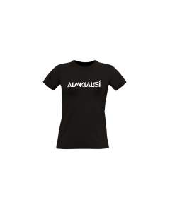 Girly-Shirt "ALMKLAUSI Logo" schwarz