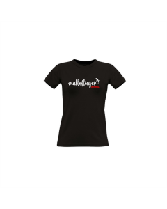 Girly-Shirt "MALLEFLIEGER" schwarz