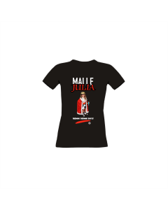 Girly-Shirt "MALLE JULIA" schwarz
