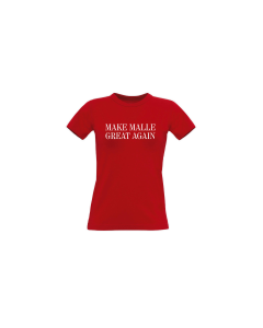 Girly-Shirt "MAKE MALLE GREAT AGAIN" rot