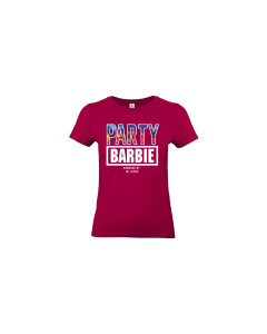 Girly-Shirt "PARTYBARBIE" sorbet