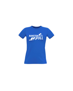 Girly-Shirt  "RAKETENVOLL" blau