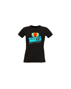 Girly-Shirt "SCHNELLE BRILLE" schwarz