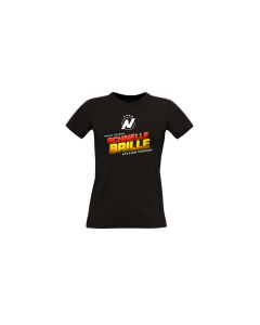 Girly-Shirt "Schnelle Brille STADION VERSION" schwarz