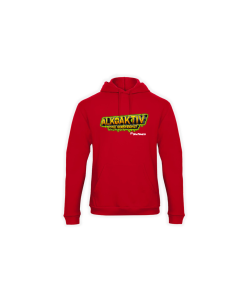 Kapuzen Sweat-Shirt "ALKOAKTIV" rot