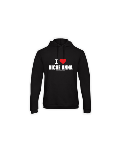 Kapuzen Sweat-Shirt "DICKE ANNA" schwarz