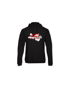 Kapuzen Sweat-Shirt "EVIVA MALLORCA" schwarz