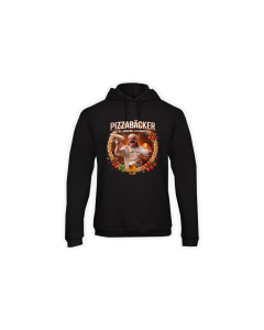 Kapuzen Sweat-Shirt "PIZZABÄCKER" schwarz