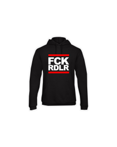 Kapuzen Sweat-Shirt "FCK RDLR" schwarz