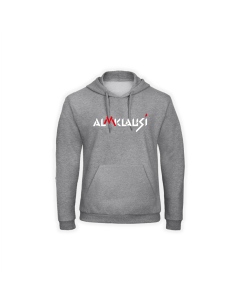 Kapuzen Sweat-Shirt "ALMKLAUSI Logo" grau
