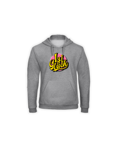 Kapuzen Sweat-Shirt "ISI GLÜCK Logo" grau