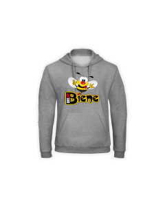 Kapuzen Sweat-Shirt "DEEJAY BIENE Logo" grau