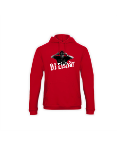 Kapuzen Sweat-Shirt "DJ EISBÄR Logo" rot