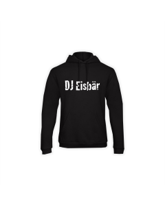 Kapuzen Sweat-Shirt "DJ EISBÄR Logo" schwarz
