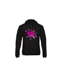 Kapuzen Sweat-Shirt "MILLA PINK Logo" schwarz