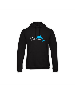 Kapuzen Sweat-Shirt "SABRINA Logo" groß, schwarz