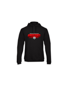 Kapuzen Sweat-Shirt "FREISTOß" schwarz