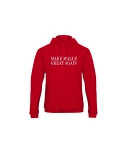 Kapuzen Sweat-Shirt "MAKE MALLE GREAT AGAIN" rot