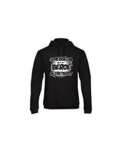 Kapuzen Sweat-Shirt "TRETBOOT Berge" schwarz