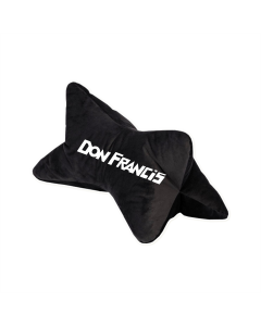 Reisekissen "DON FRANCIS Logo" schwarz, bestickt