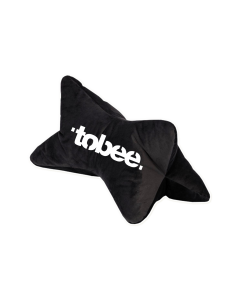 Reisekissen "TOBEE Logo" schwarz, bestickt
