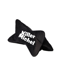 Reisekissen "KILLERMICHEL Logo" schwarz, bestickt