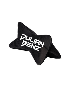 Reisekissen "JULIAN BENZ Logo" schwarz, bestickt