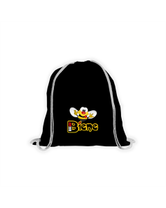 Stoffbeutel "DEEJAY BIENE Logo" schwarz