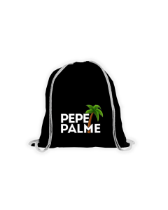 Stoffbeutel "PEPE PALME Logo" schwarz
