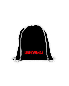 Stoffbeutel "UNNORMAL Logo" schwarz