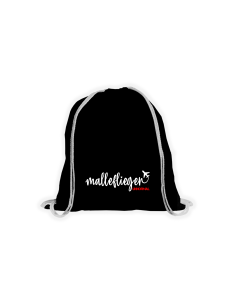 Stoffbeutel "MALLEFLIEGER" schwarz