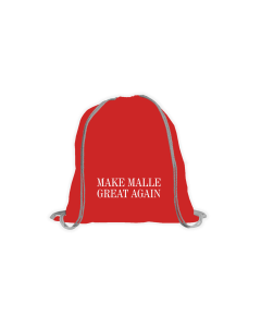 Stoffbeutel "MAKE MALLE GREAT AGAIN" rot